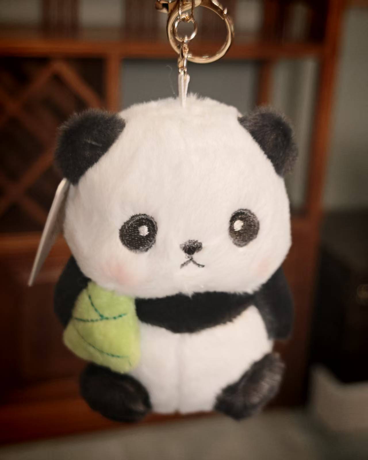 Official Panda Q Ball Cute Keychain Plush Toy
