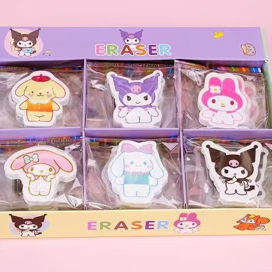 Capybara labubu Cute Stationery Eraser (Sanrio)(Whole box packed)