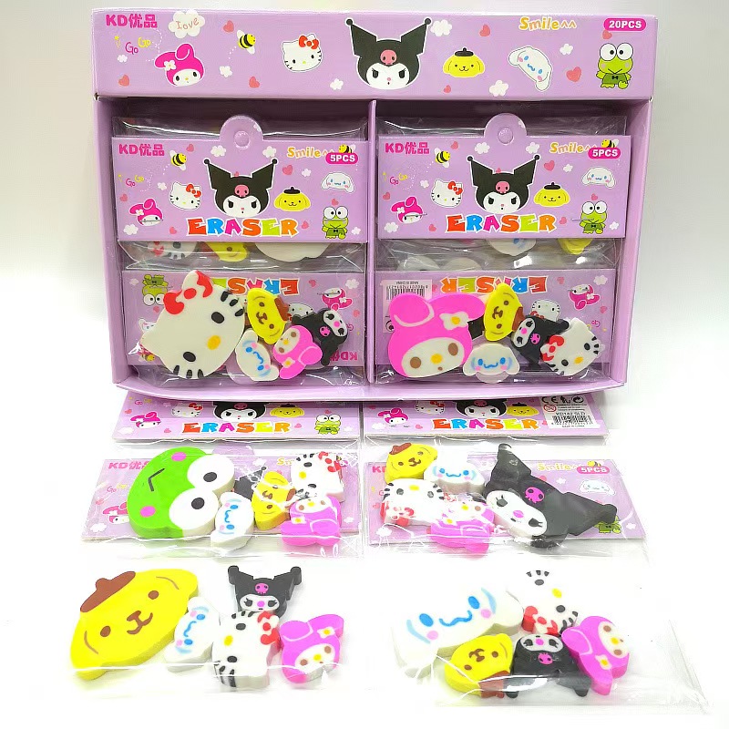 New cute cartoon Sanrio eraser(Whole box packed)