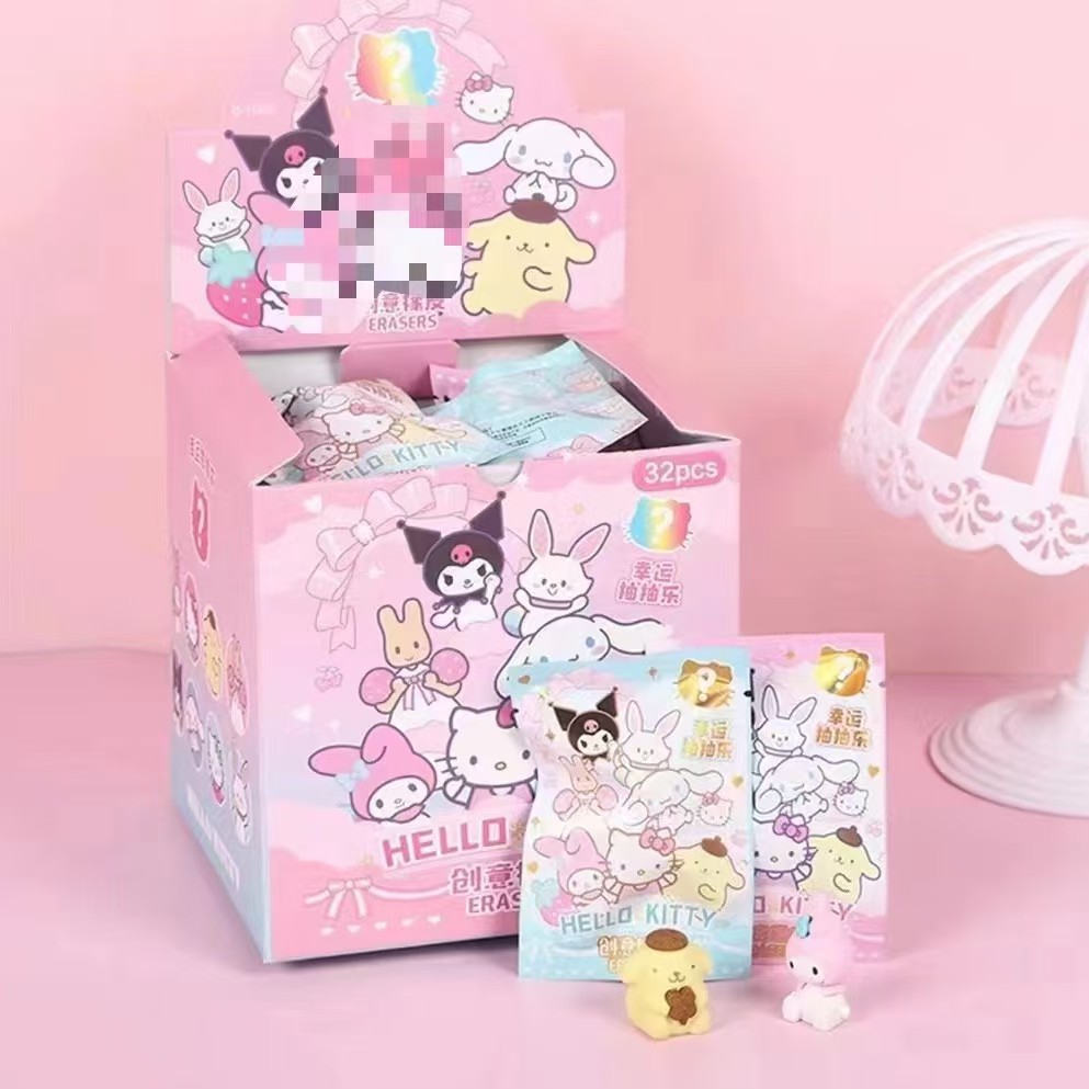 labubu Cute Cartoon Doll Eraser Blind Box (sanrio)