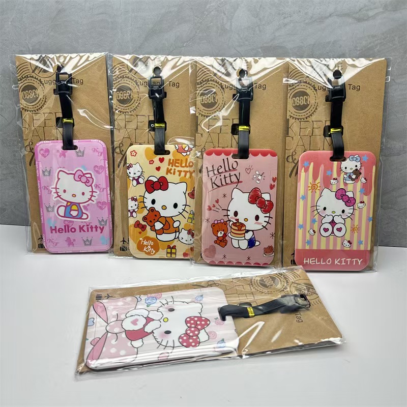 Cute cartoon 3D relief suitcase tag(kitty cat)
