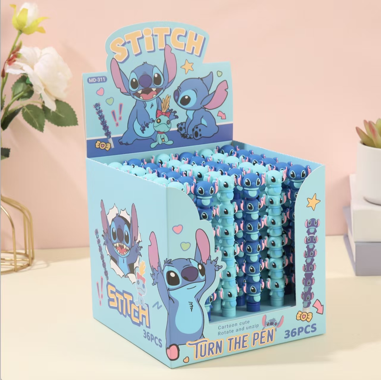 Creative stitch Cute cartoon string gel pens