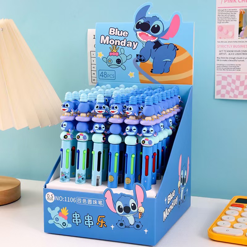 stitch Cute cartoon string four-color ballpoint pens