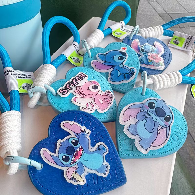 stitch Cartoon cute woven rope key pendant bag accessory