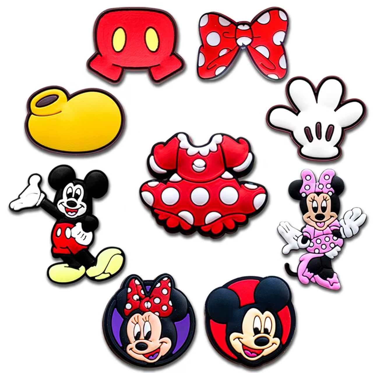 Cute cartoon Disney Mickey Mouse DIY Crocs accessories