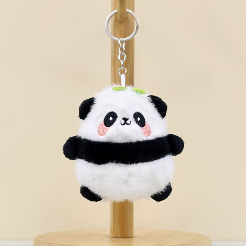 Cute panda plush toy keychain bag pendant (10cm)