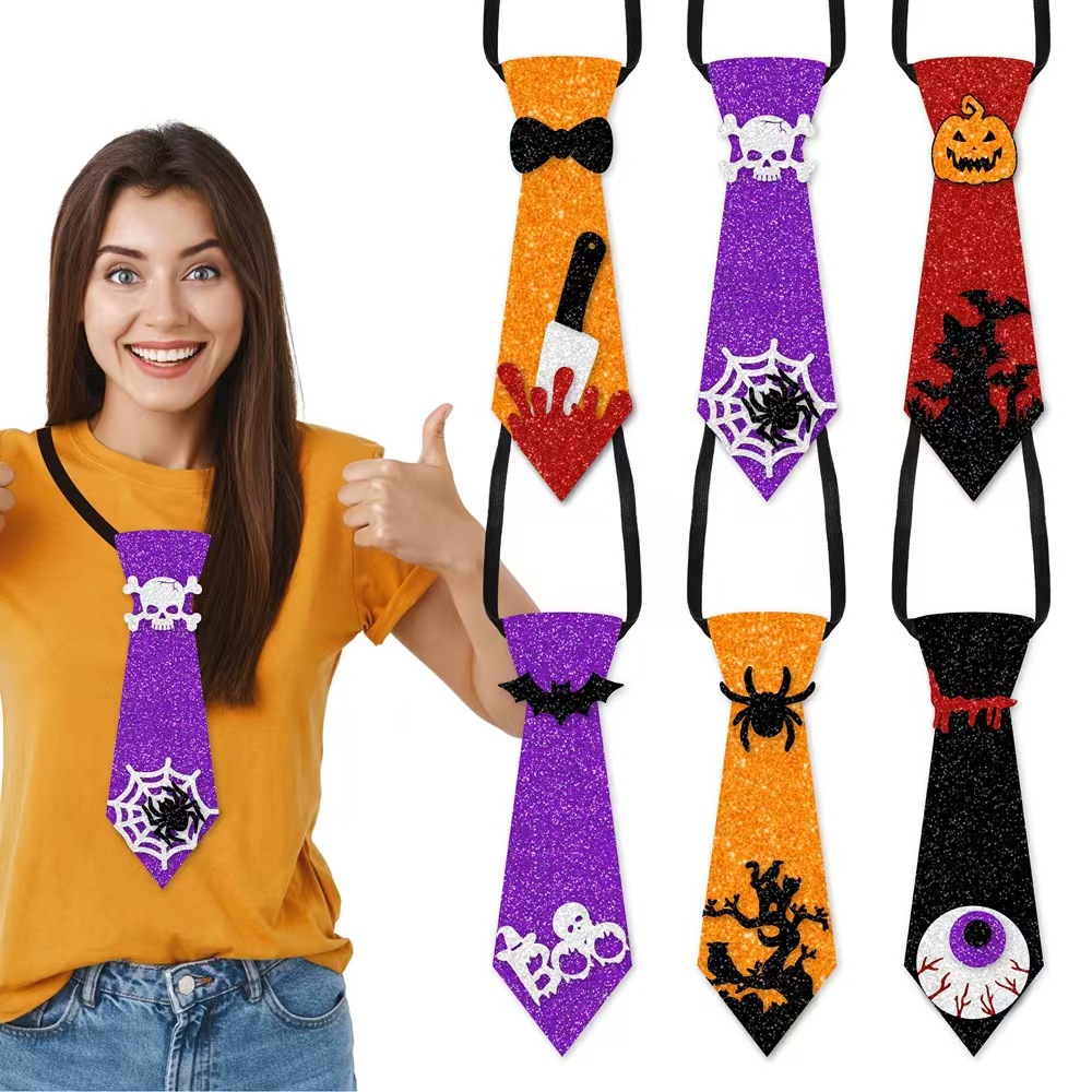 Halloween-themed tie party decoration bow tie photo props